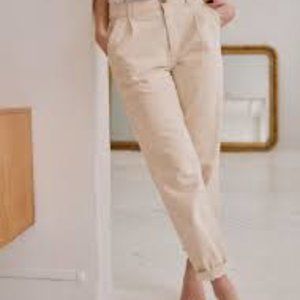 Sezane Manu Trousers Pants Cream